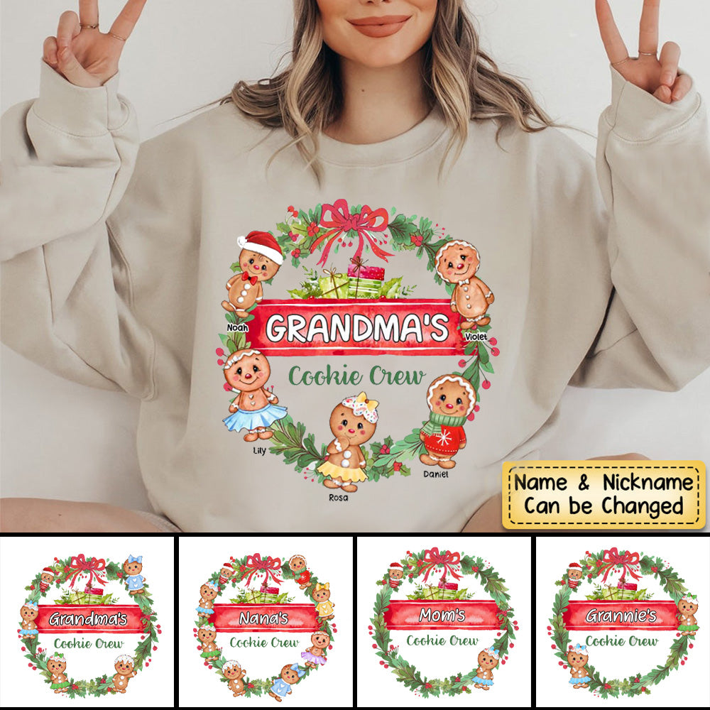 Christmas Gift For Grandma Cookie Crew Sweatshirt
