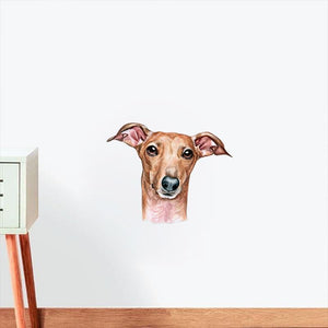 Italian Greyhound-Hand Drawn Car Sticker
