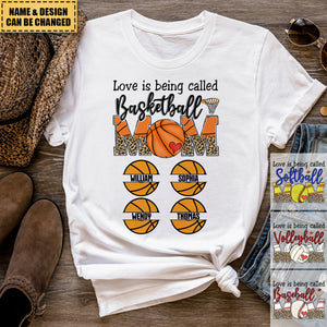 Personalized Ball Sports Pure Cotton T-shirt Gift For Mom, Famliy