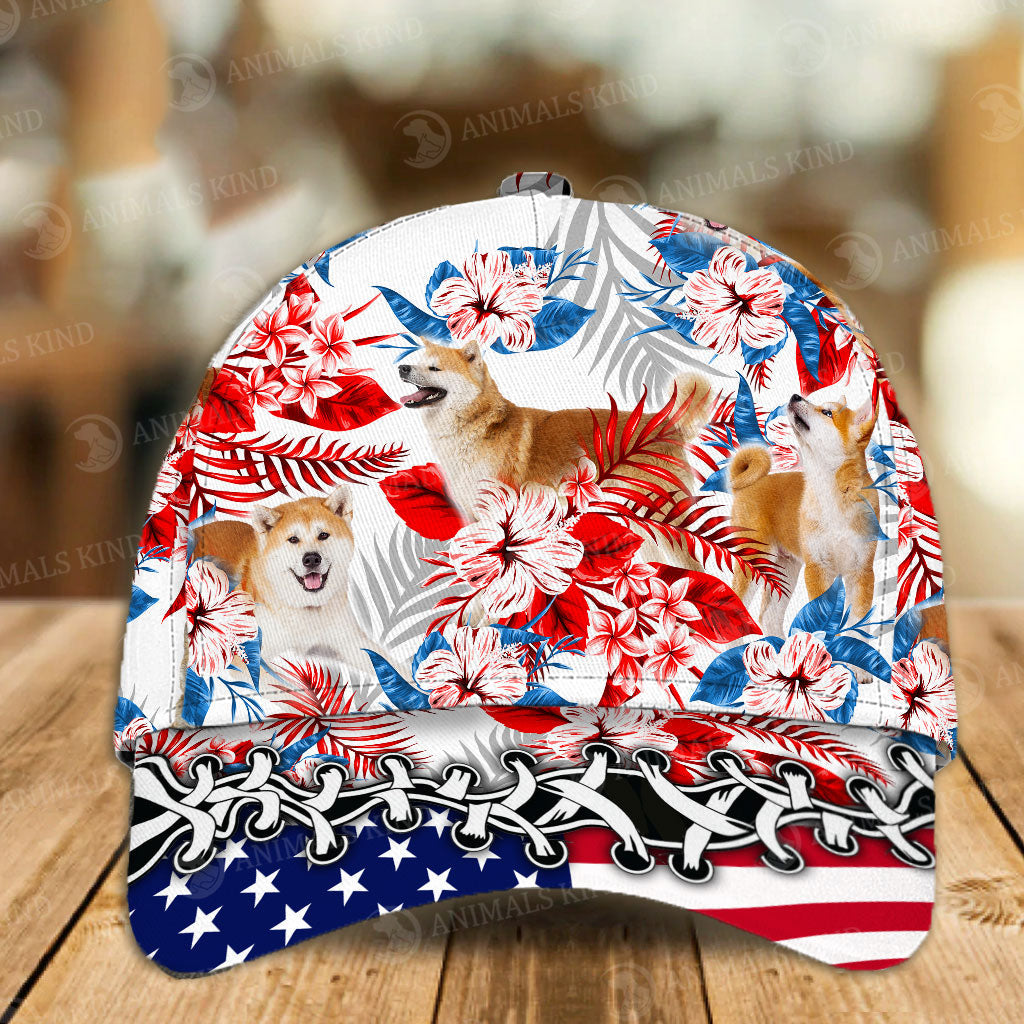 Akita - American Flag Cap