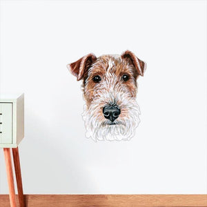 Wire Fox Terrier-Hand Drawn Car Sticker