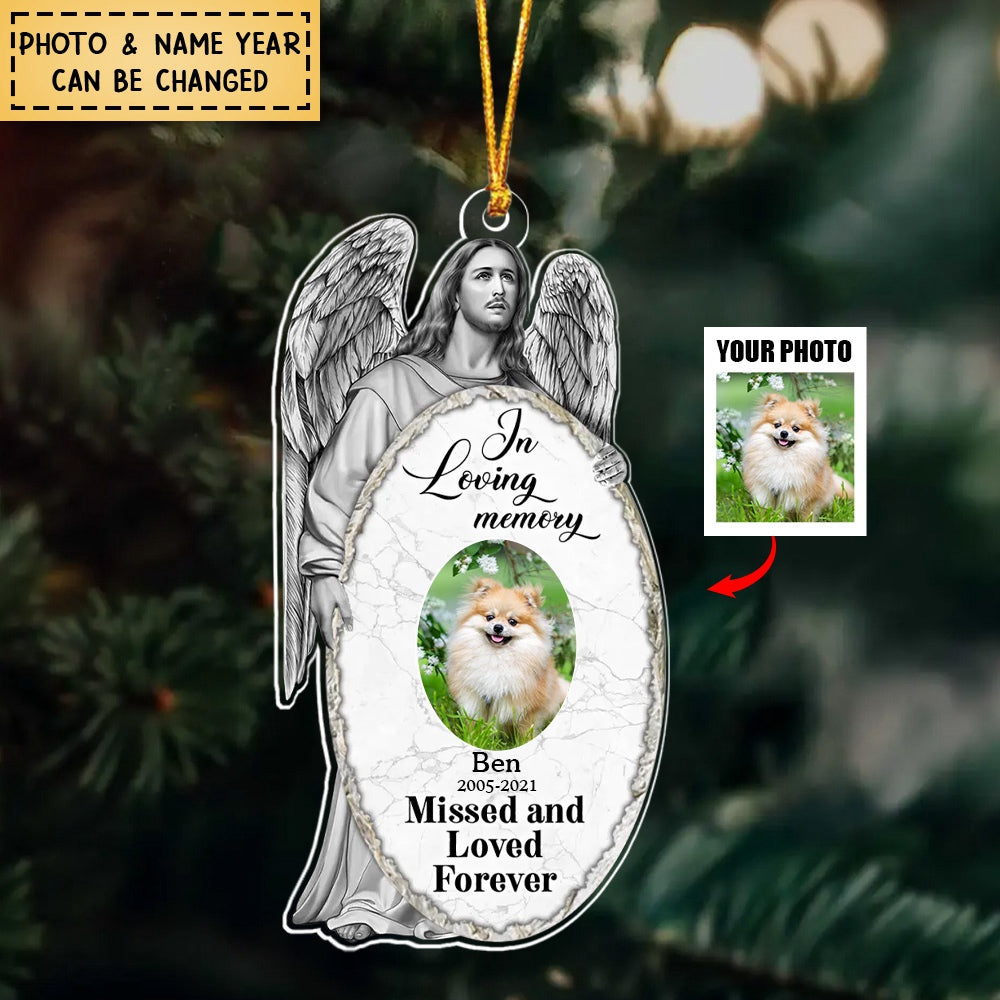Personalized Jesus Christ Memorial Acrylic Ornament