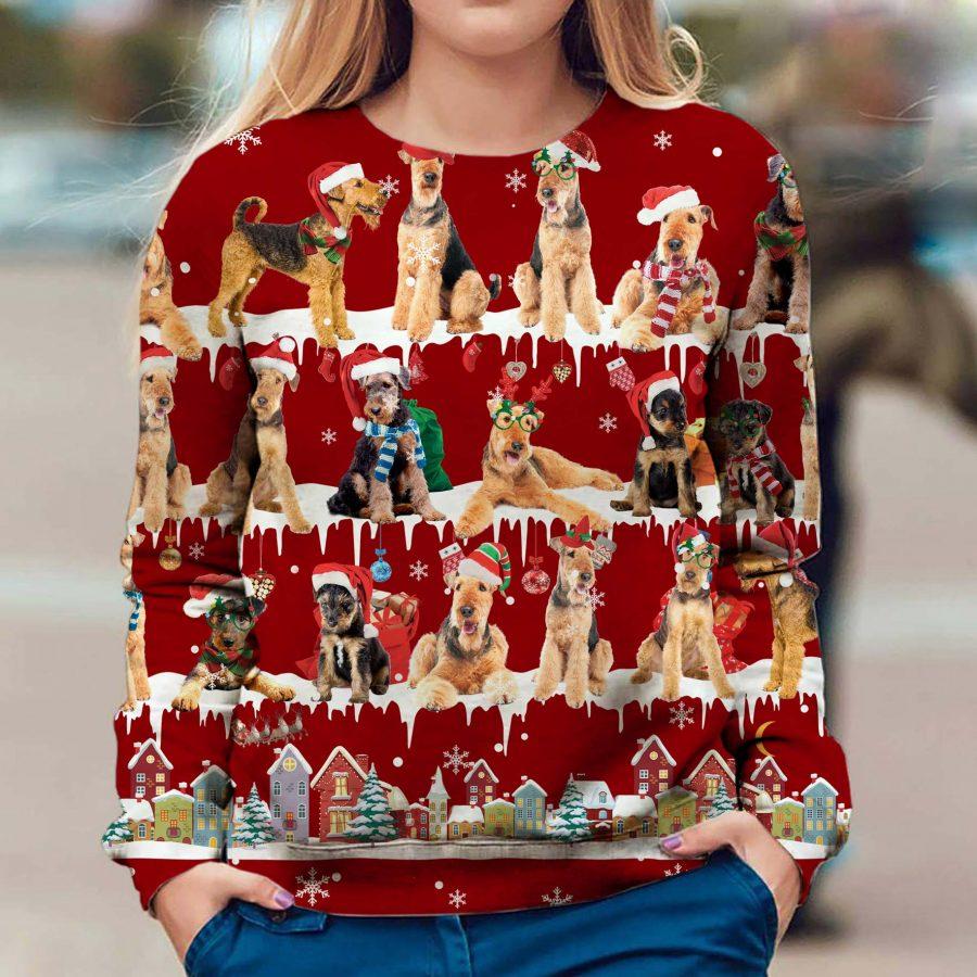 Airedale Terrier - Snow Christmas - Premium Sweatshirt