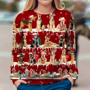 Airedale Terrier - Snow Christmas - Premium Sweatshirt
