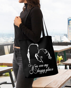 Australian Shepherd You Are My Happy Place-Cloth Tote Bag