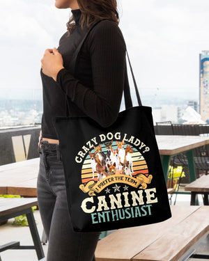 Basenji-Crazy Dog Lady Cloth Tote Bag