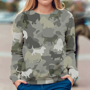 Basset Hound - Camo - Premium Sweatshirt