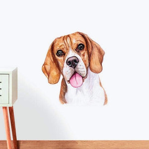 Beagle-Hand Drawn Car Sticker