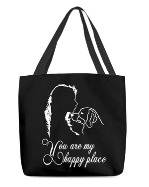 Bernese Mountain You Are My Happy Place-Cloth Tote Bag