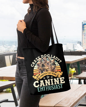 Border Terrier-Crazy Dog Lady Cloth Tote Bag