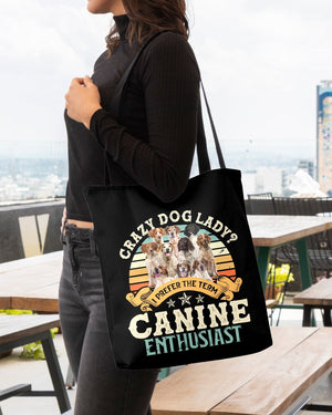 Brittany-Crazy Dog Lady Cloth Tote Bag