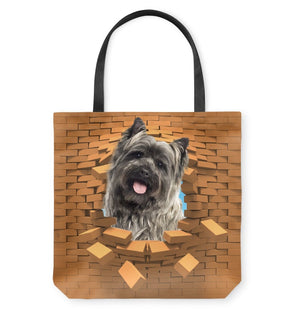Cairn Terrier 2 In Brick Hole-Cloth Tote Bag