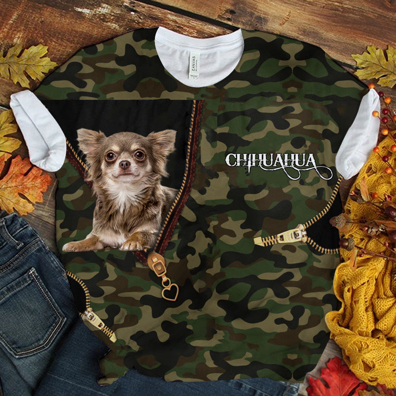 Chihuahua Camo T-shirt