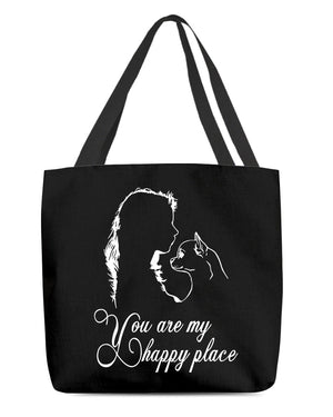 Chihuahua You Are My Happy Place-Cloth Tote Bag