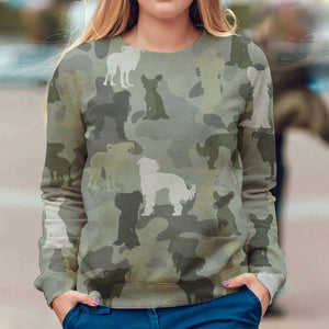 Chinese Crested Dog - Camo - Premium Sweatshirt
