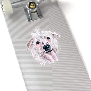 Chinese Crested Dog-Hand Drawn Car Sticker