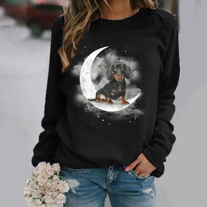 Dachshund (4) -Sit On The Moon- Premium Sweatshirt