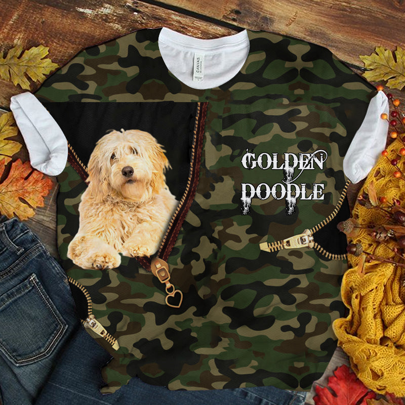 Golden Doodle Camo T-shirt