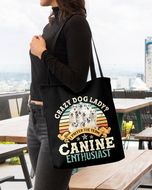 Great Pyrenees-Crazy Dog Lady Cloth Tote Bag