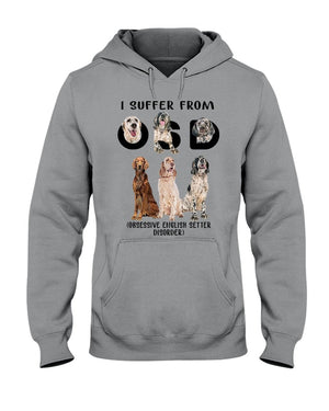 I Suffer From-English Setter-Hooded Sweatshirt