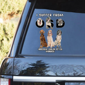 I Suffer From English Setter Decal