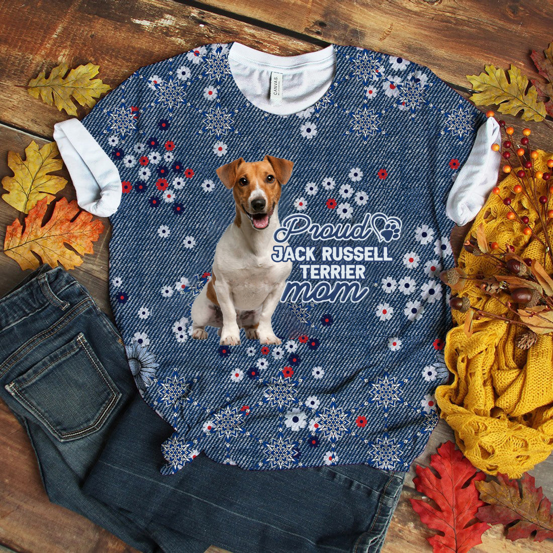 Jack Russell Terrier (2)-Pround Mom T-shirt
