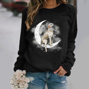 Labrador Retriever -Sit On The Moon- Premium Sweatshirt