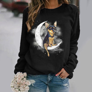 Miniature Pinscher -Sit On The Moon- Premium Sweatshirt