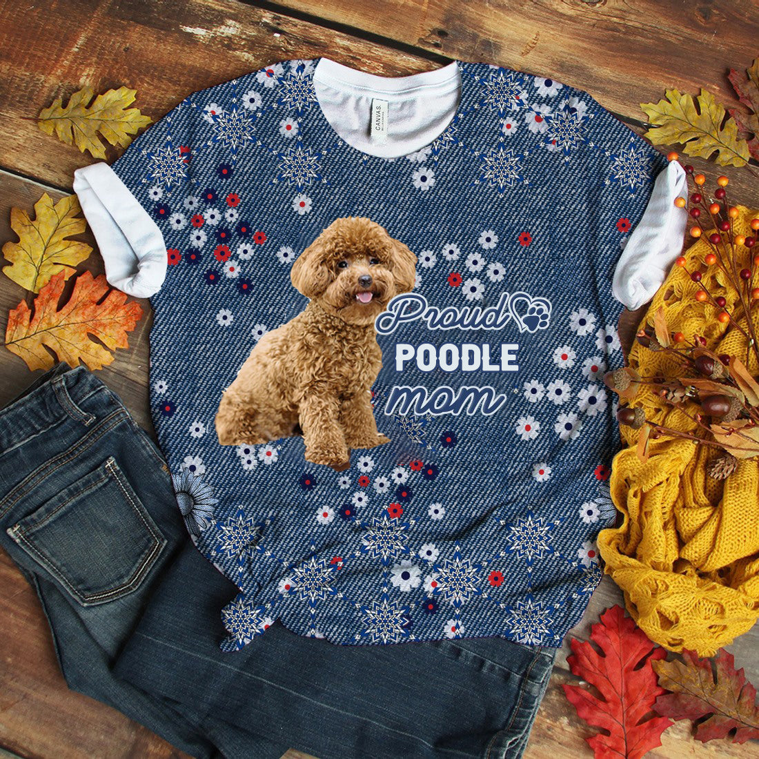 Poodle-Pround Mom T-shirt