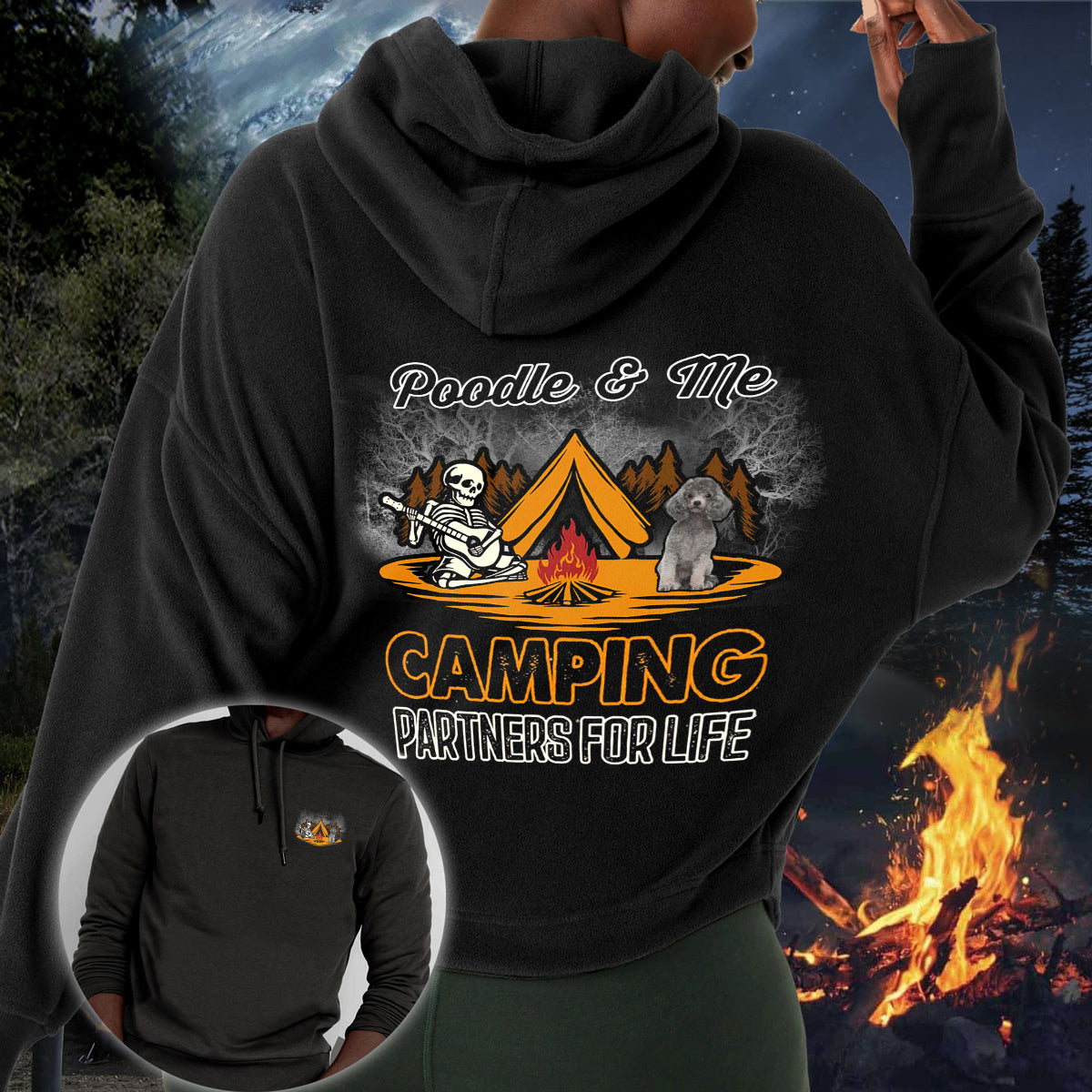 Poodle3 Camping Partners-Hoodie