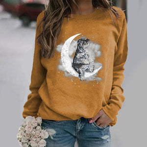 Schnauzer -Sit On The Moon- Premium Sweatshirt