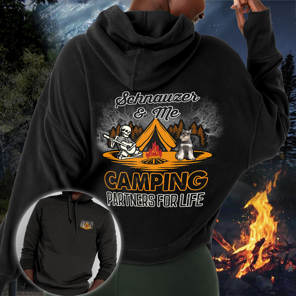 Schnauzer Camping Partners-Hoodie