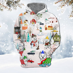 West Highland White Terrier-Winter Holiday Hoodie