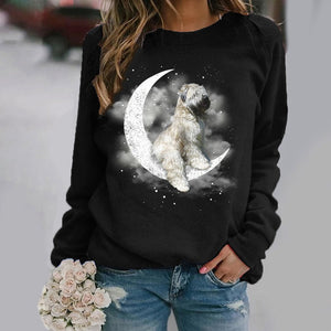 Wheaten Terrier -Sit On The Moon- Premium Sweatshirt