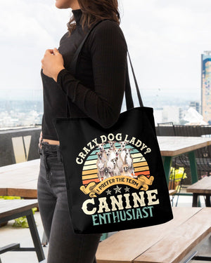 Whippet-Crazy Dog Lady Cloth Tote Bag