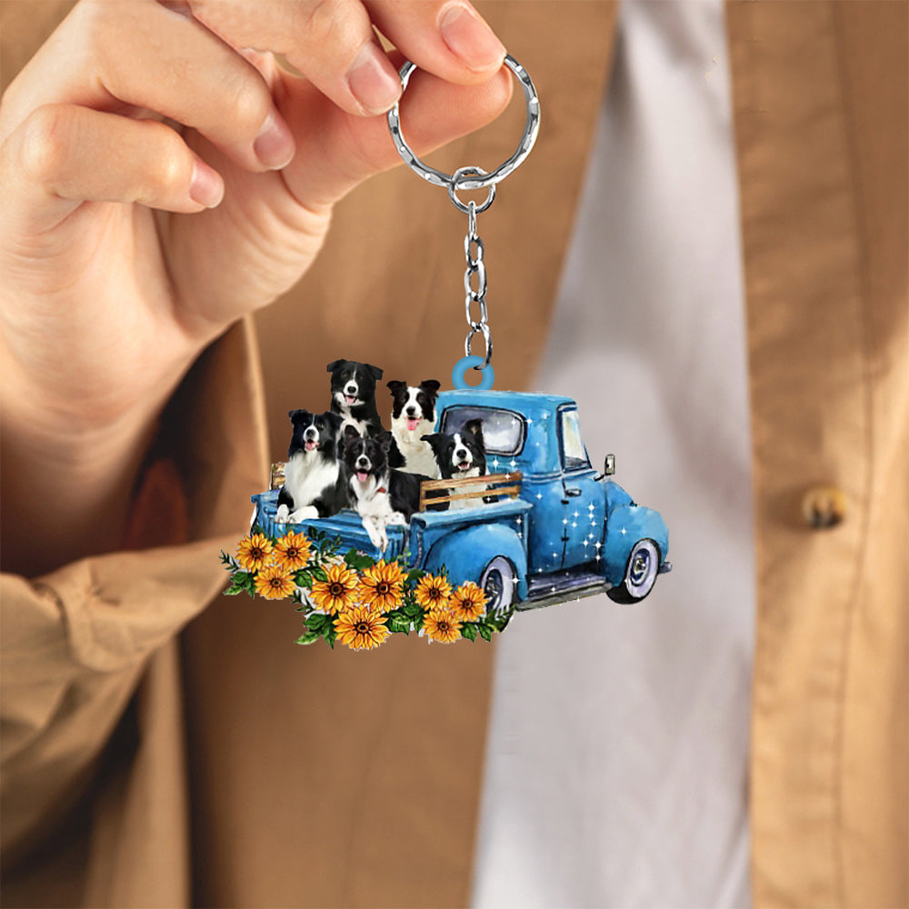 With Border Collie Take The Trip Keychain