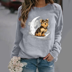 Yorkshire Terrier -Sit On The Moon- Premium Sweatshirt