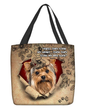 Yorkshire Terrier 2-Torn Cloth Tote Bag