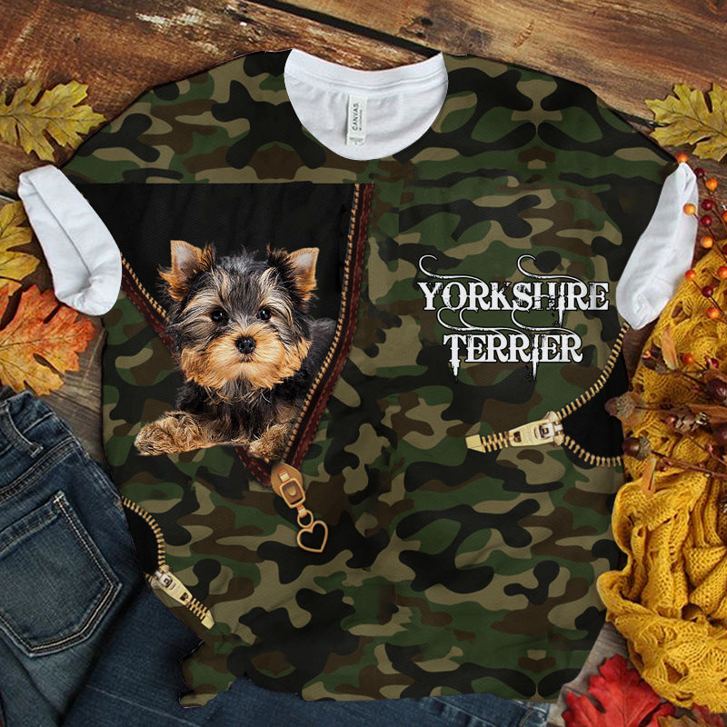 Yorkshire terrier2 Camo T-shirt