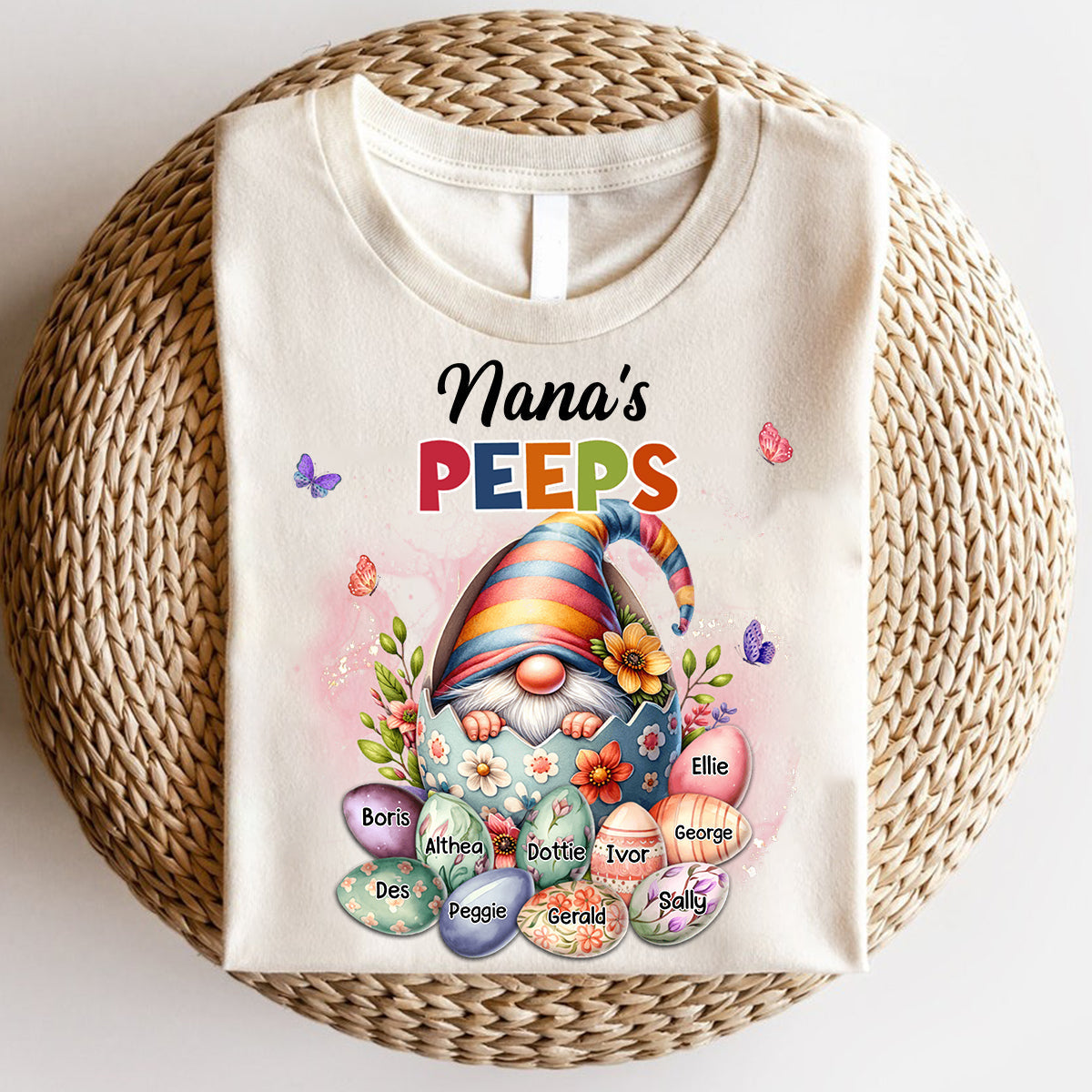 Personalized Easter Grandma Mom's Peep Kids T-shirt