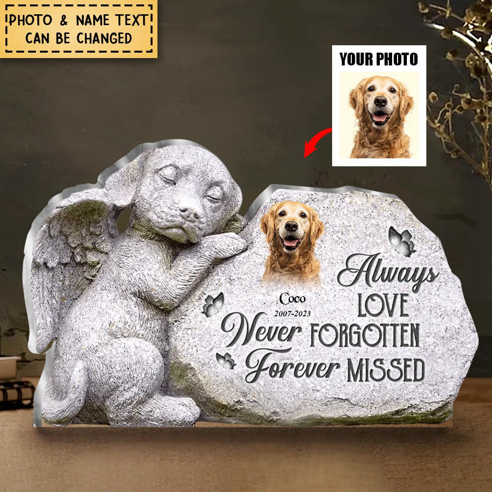 Personalized Memorial Dog Custom Shape Acrylic Plaque Gift Idea For Dog Lover