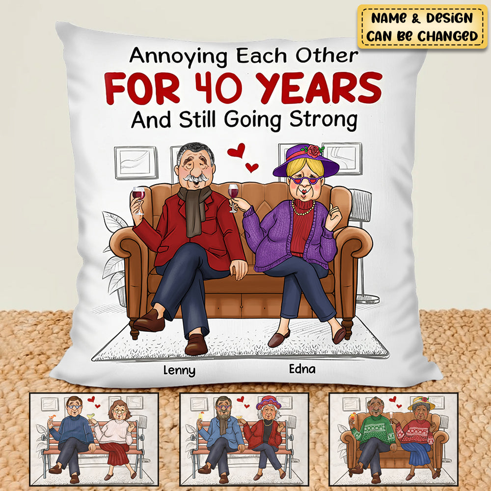 Personalized Gift For Couple Annoying Each Other Pillow
